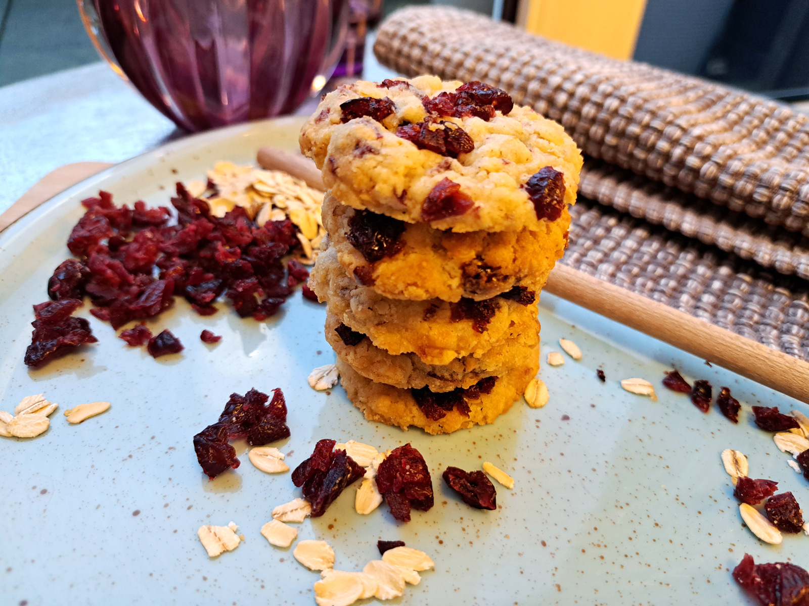 Hafer-Cranberry Cookies