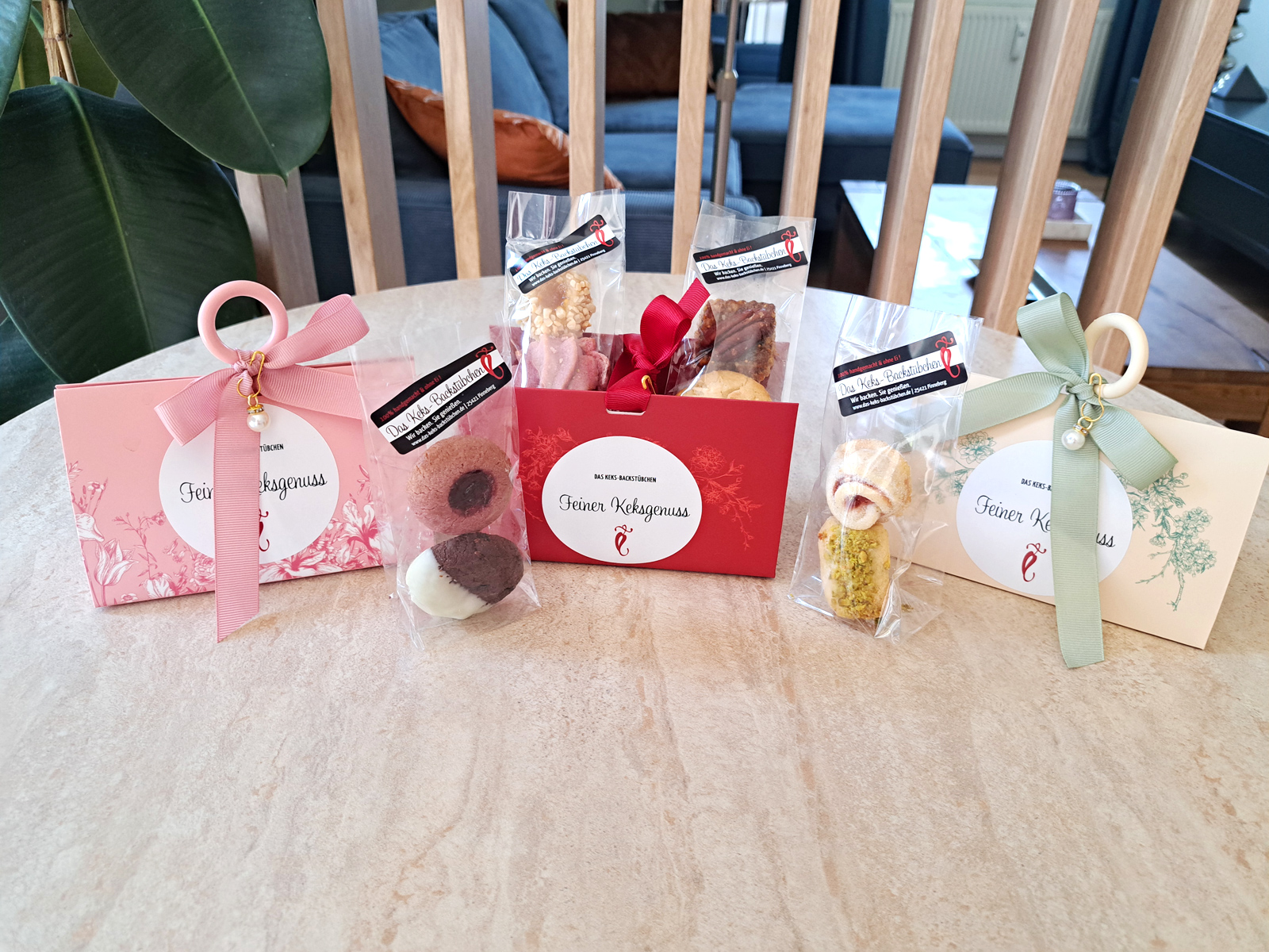 Keks-Geschenktäschchen Rot